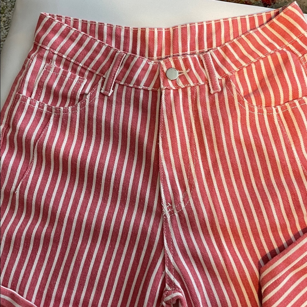 Red and White Striped Pants - Picture 2 of 6
